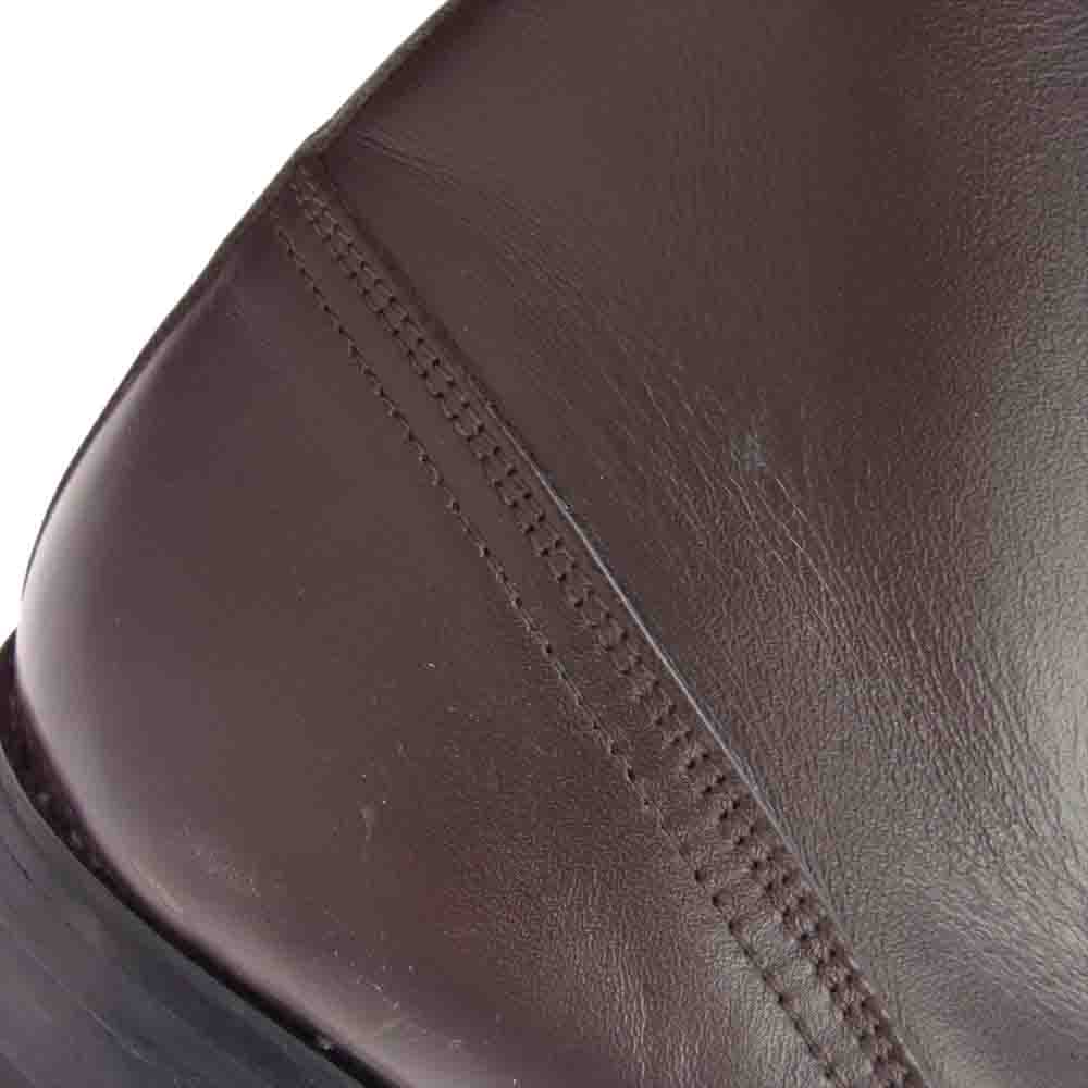 ミリタリー Romania ARMY ルーマニア軍 レザー オフィサー プレーントゥ ブーツ ブラウン系 30【中古】