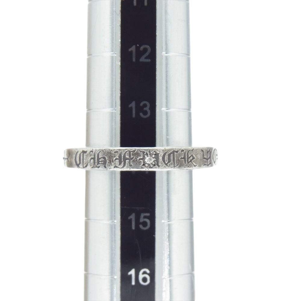 CHROME HEARTS クロムハーツ(原本無) 3mm スペーサーリング 1ダイヤ リング シルバー系 14号【中古】