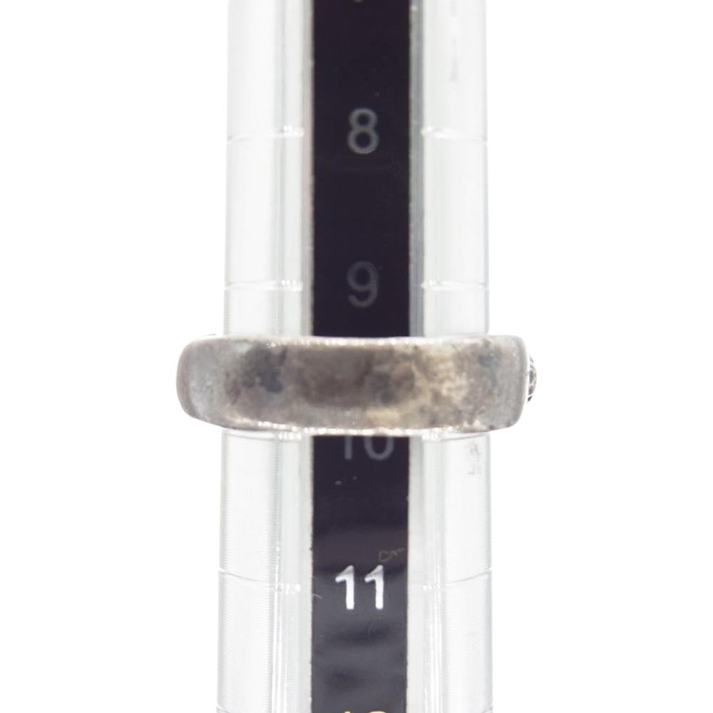 STANLEY GUESS スタンリーゲス 5スカル クロス リング シルバー系 10号【中古】