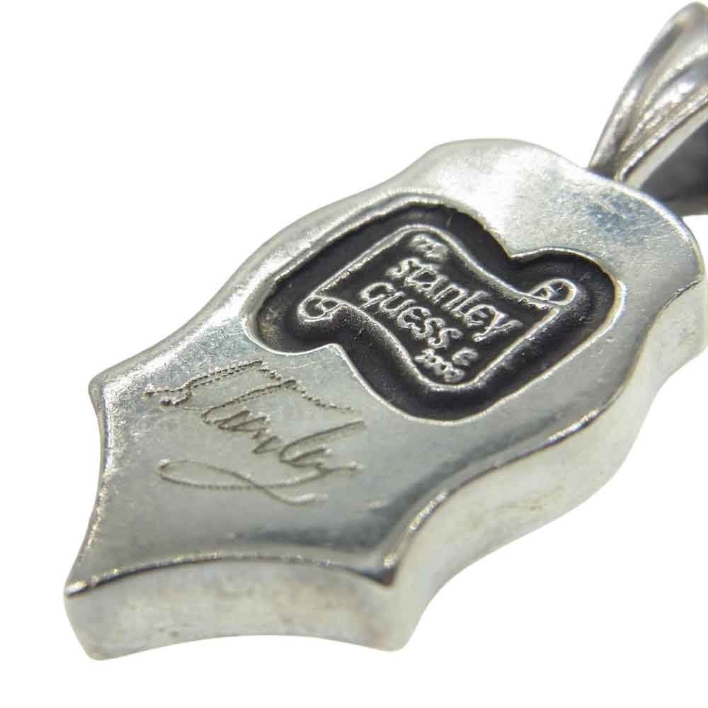 STANLEY GUESS スタンリーゲス ウッド ギター ペンダントトップ シルバー系【中古】