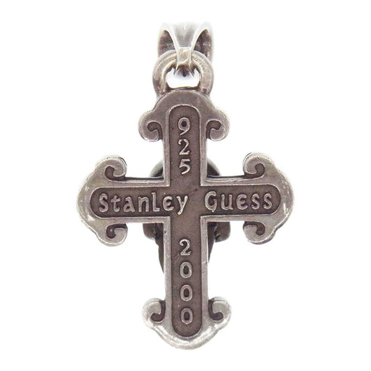 STANLEY GUESS スタンリーゲス スカル クロス ペンダントトップ シルバー系【中古】