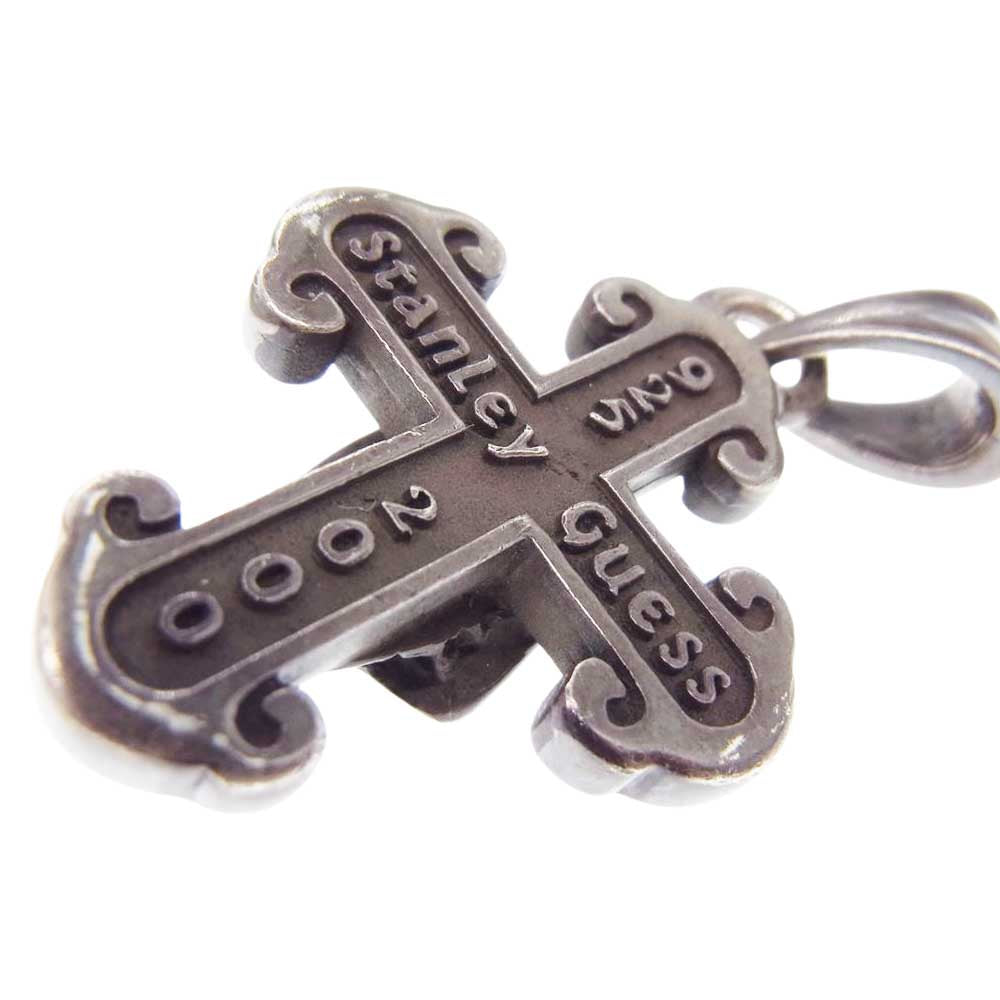 STANLEY GUESS スタンリーゲス スカル クロス ペンダントトップ シルバー系【中古】