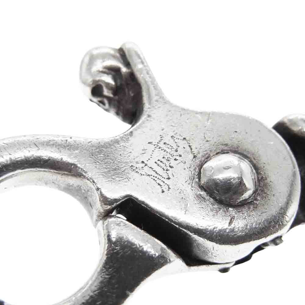 STANLEY GUESS スタンリーゲス ファンクロス スカルクリップ キーチェーンクリップ シルバー系【中古】