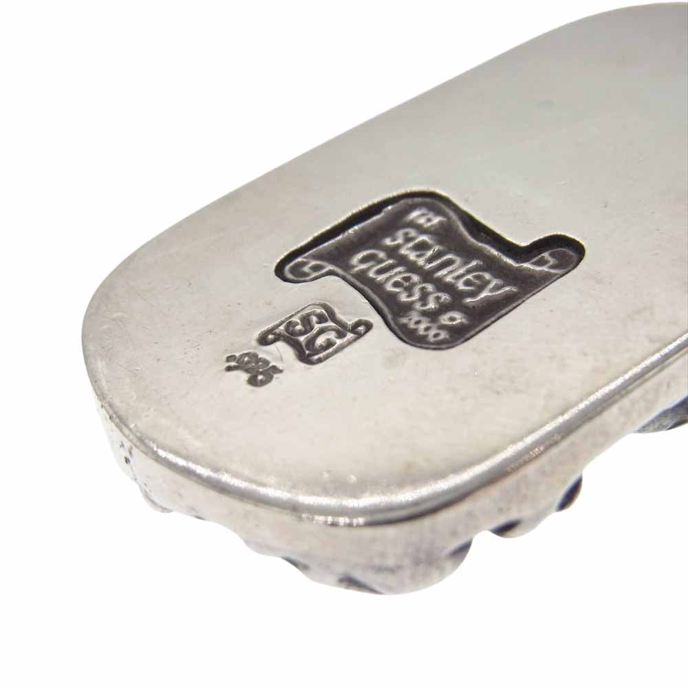 STANLEY GUESS スタンリーゲス ストーンアイカスタム マルチスカル ドッグタグ ラージ ペンダントトップ シルバー系【中古】