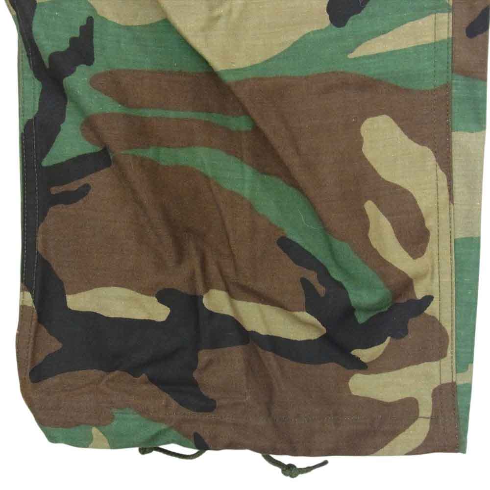 ユーエス アーミー 8415-01-099-7858 80s 米軍実物 ウッドランドカモ カーゴ パンツ グリーン系 M【中古】
