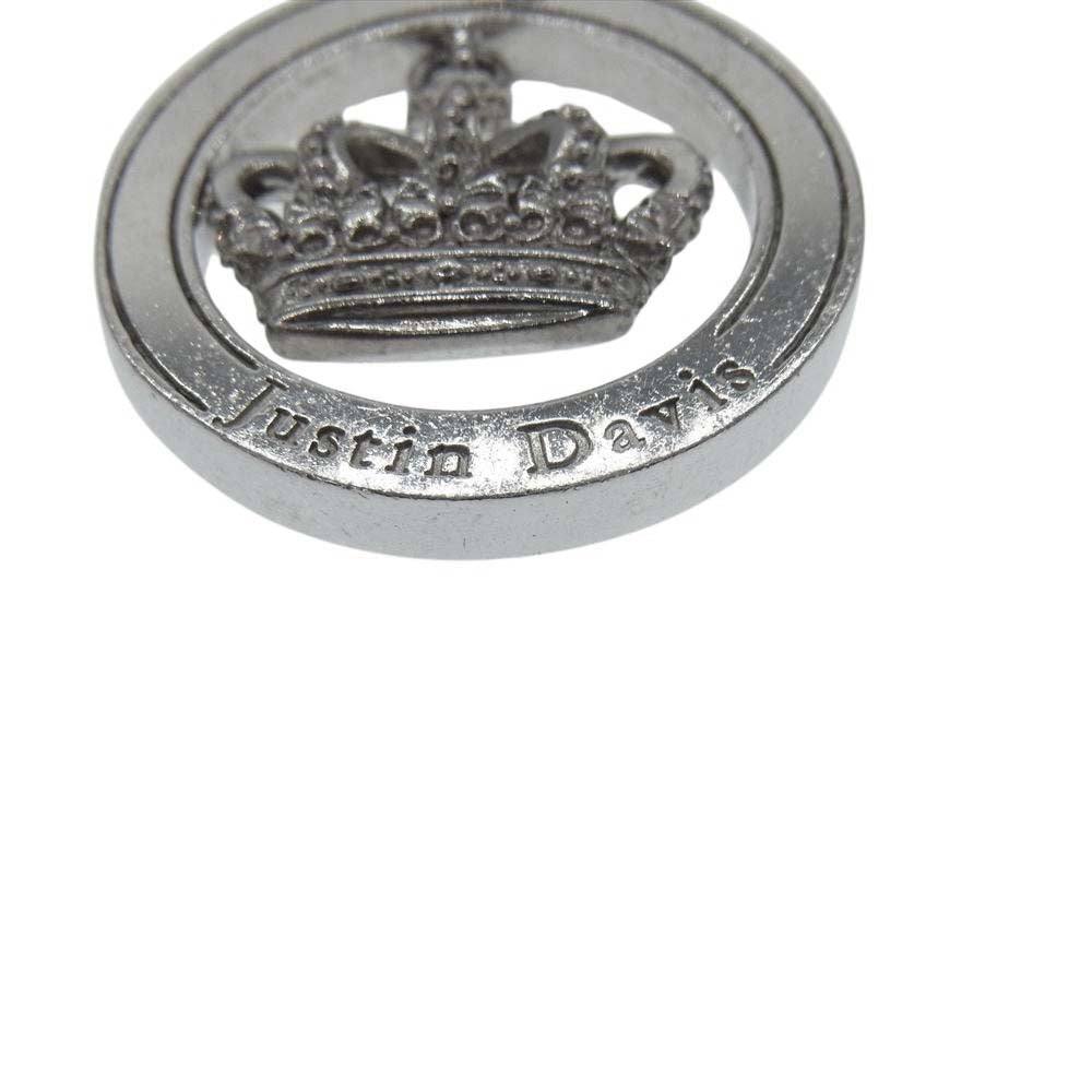 Justin Davis ジャスティンデイビス SPJ177 ST.MARTIN PENDANT クラウン サークル ペンダントトップ シルバー系【中古】