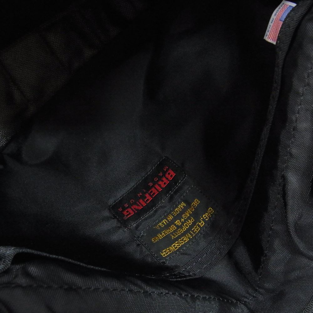 BRIEFING ブリーフィング BEAMS PLUS FLEET MESSENGER ビームス プラス 別注 メッセンジャー ショルダー バッグ ブラック系【新古品】【未使用】【中古】