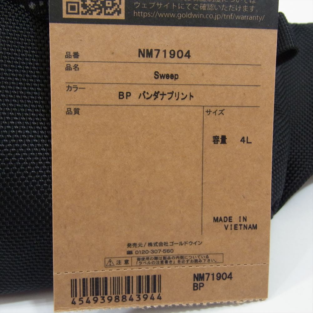 THE NORTH FACE ノースフェイス NM71904 Sweep Free スウィープ ボディ ショルダー バッグ ブラック系 4L【極上美品】【中古】