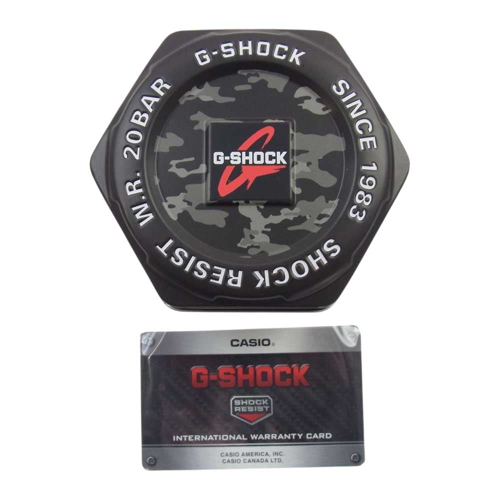 G-SHOCK ジーショック GA-100CF Camouflage Dial Series カモフラ アナデジ 腕時計 ウォッチ ブラック系【中古】