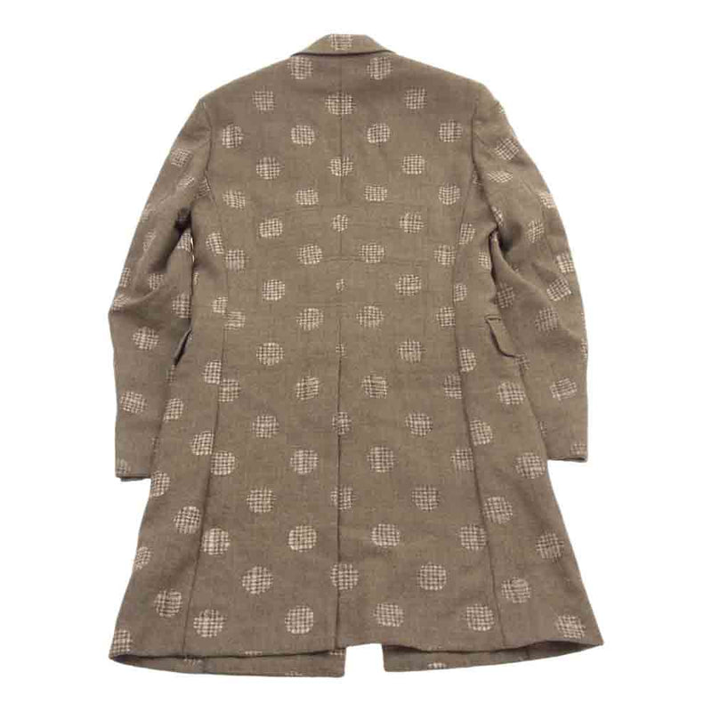 COMME des GARCONS HOMME PLUS コムデギャルソンオムプリュス 10AW PF-J031 プロテクター期 プロテクター ベスト  レイヤード ロング ジャケット コート ブラウン系 XS【中古】