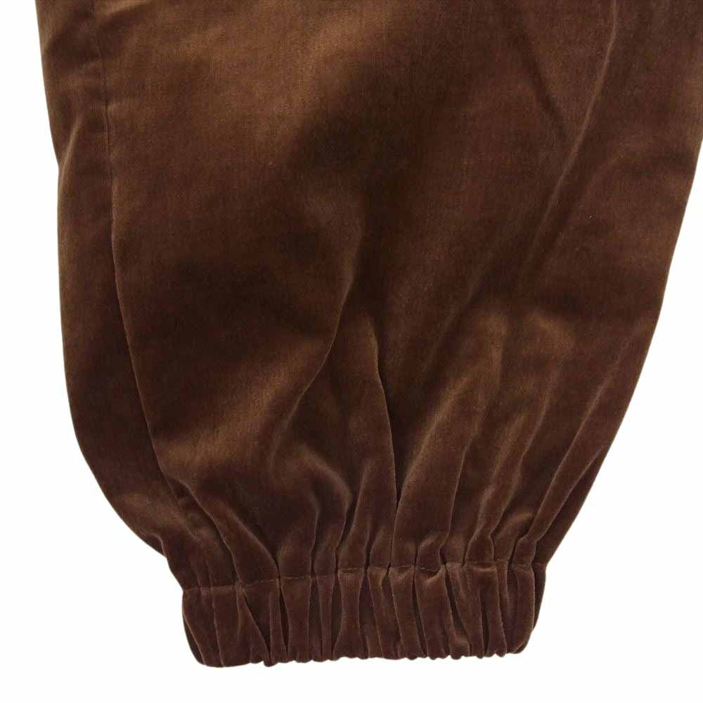 WACKO MARIA ワコマリア 23AW 23FW-WMO-TP06 VELVETEEN TRACK PANTS ベルベット トラック パンツ ブラウン系 M【極上美品】【中古】