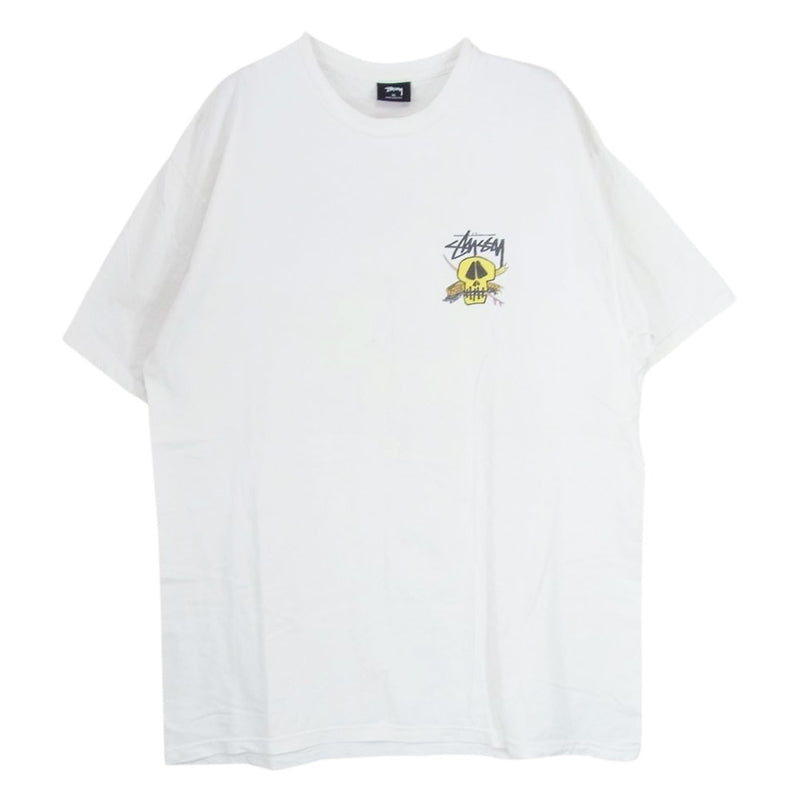 STUSSY ステューシー スカル プリント Ｔシャツ 半袖 ホワイト系 XL【中古】 – ブランド古着 LIFE