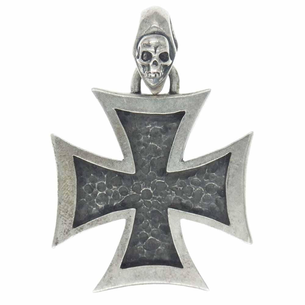 ディールデザイン　ペンダント トップ　アイアンクロス　スカル　エクストララージ DEAL DESIGN(ディールデザイン) アイアン クロス エクストラ ラージ