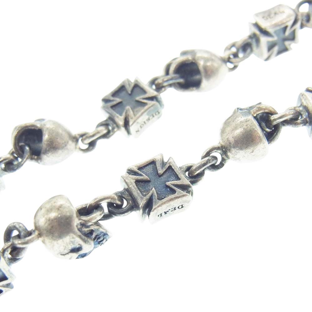 DEAL DESIGN ディールデザイン スカルズ アンド クロス チェーン ネックレス【中古】