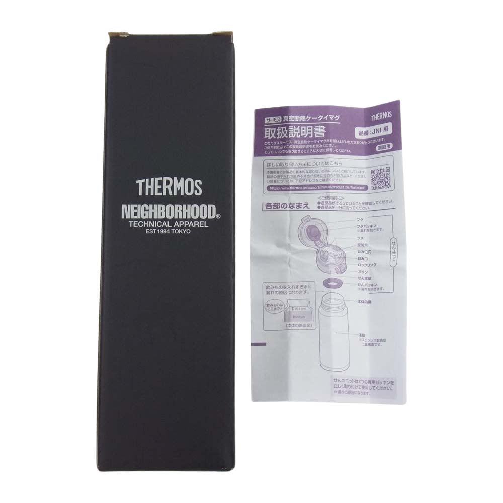 NEIGHBORHOOD ネイバーフッド 24SS 241TXTXN-AC01 NH X THERMOS . JNI-404 WATER BOTTLE サーモス 真空断熱 ケータイ マグ ウォーター ボトル グレー系【極上美品】【中古】