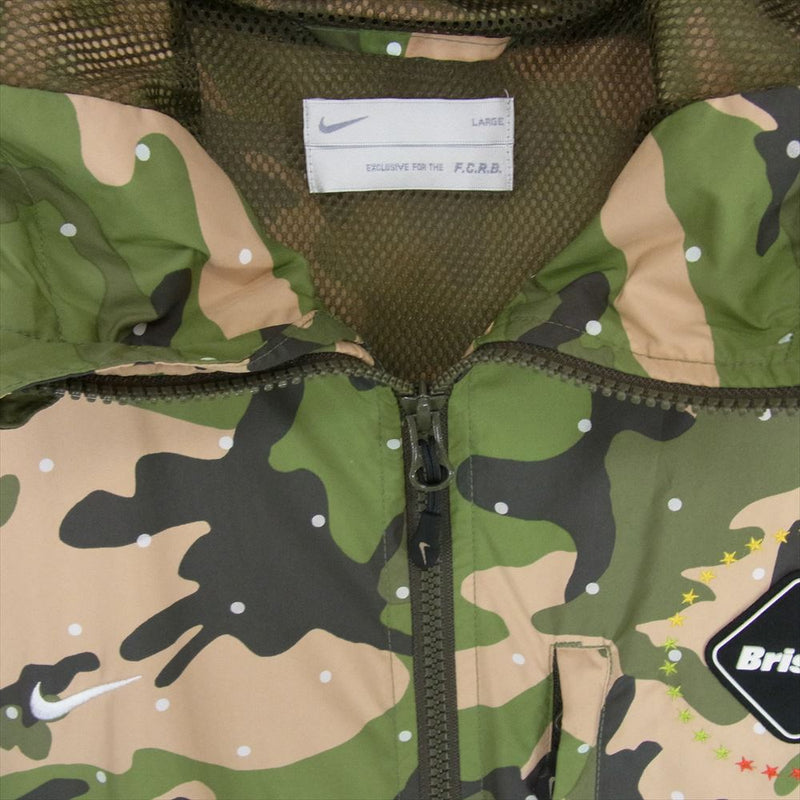 F.C.R.B. エフシーアールビー 13SS 577340-236 × NIKE ナイキ CAMOUFLAGE TRAINING JACKET  カモフラ ナイロン ジャケット L【中古】