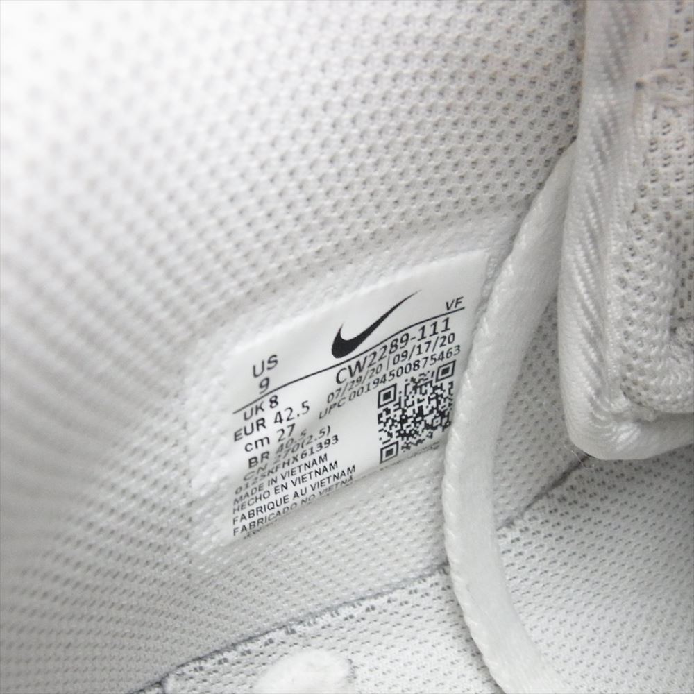NIKE ナイキ CW2289-111 Air Force 1 Mid 07 White エアフォース1 ミッド 07 ホワイト ハイカット スニーカー ホワイト系 27.0cm【中古】
