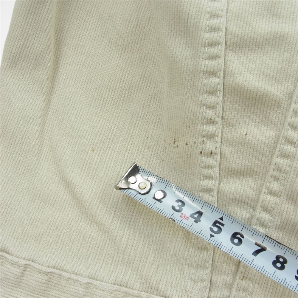 Levi's リーバイス 60s BigE 不均等V ボタン裏刻印524 ピケジャケット オフホワイト系【中古】
