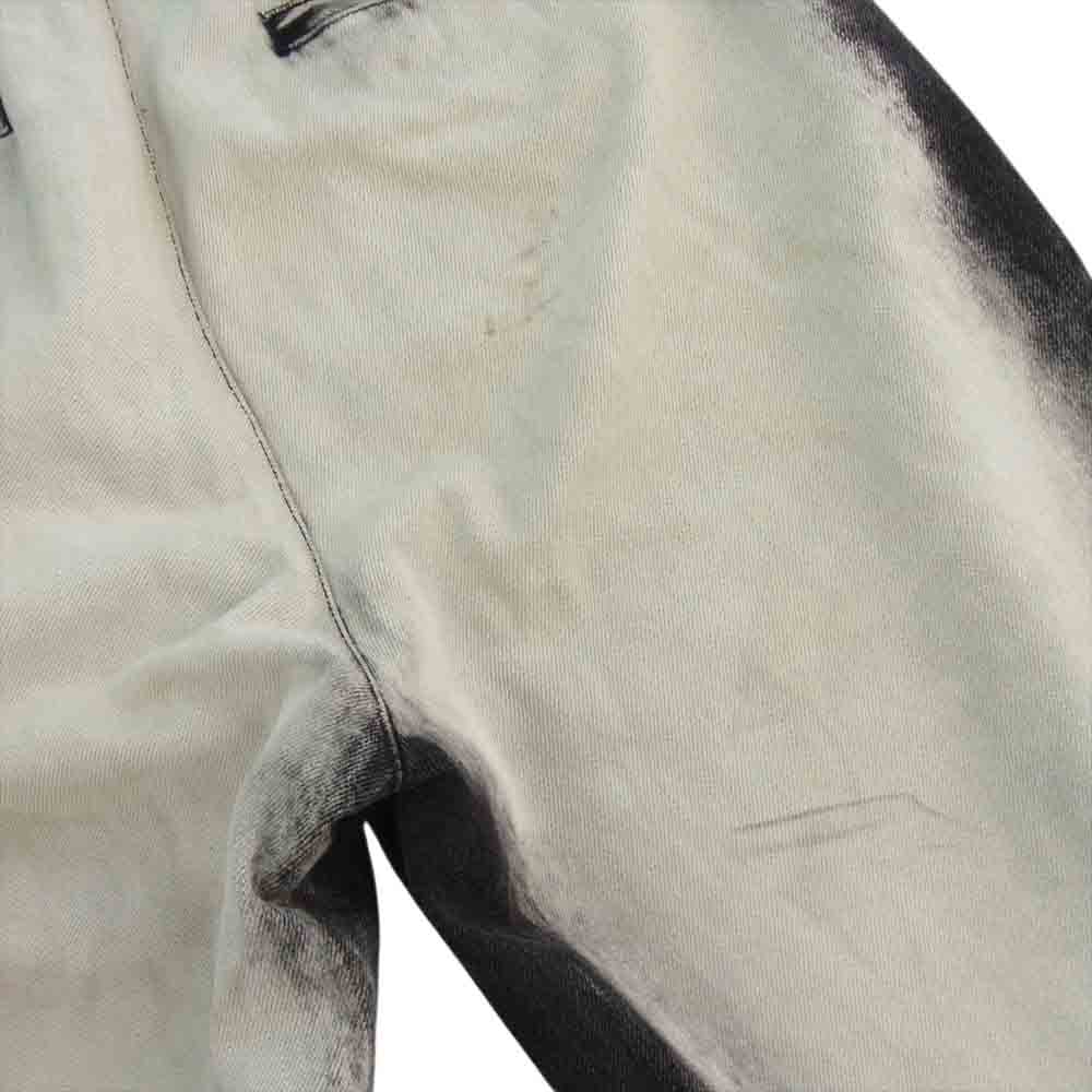 ザンダーゾウ ブリーチ ストレート デニム パンツ ブラック系 グレー系 46【中古】