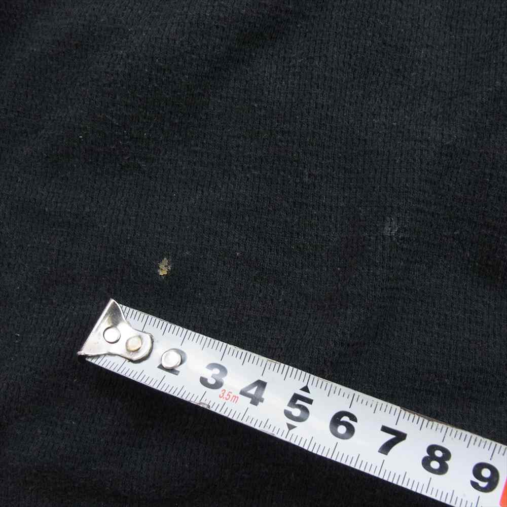 CHROME HEARTS クロムハーツ(原本無) XLサイズ セメタリークロスプリント ワッフル クルーネック 長袖 Tシャツ カットソー ブラック系 XL【中古】