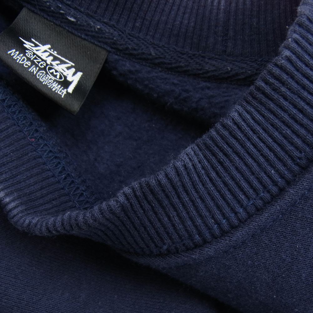 STUSSY ステューシー DRAGON STUSSY CREW ドラゴンプリント クルーネック スウェット ネイビー系 M【中古】