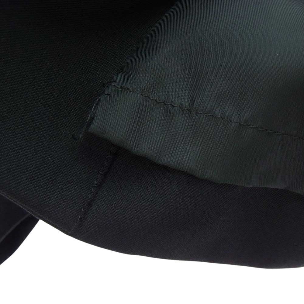 Yohji Yamamoto POUR HOMME ヨウジヤマモトプールオム 18AW HV-J20-100 Long Jacket Wrinkled Gabardine シワギャバ ウール 5ボタン シングル ロングジャケット ブラック系 1【中古】