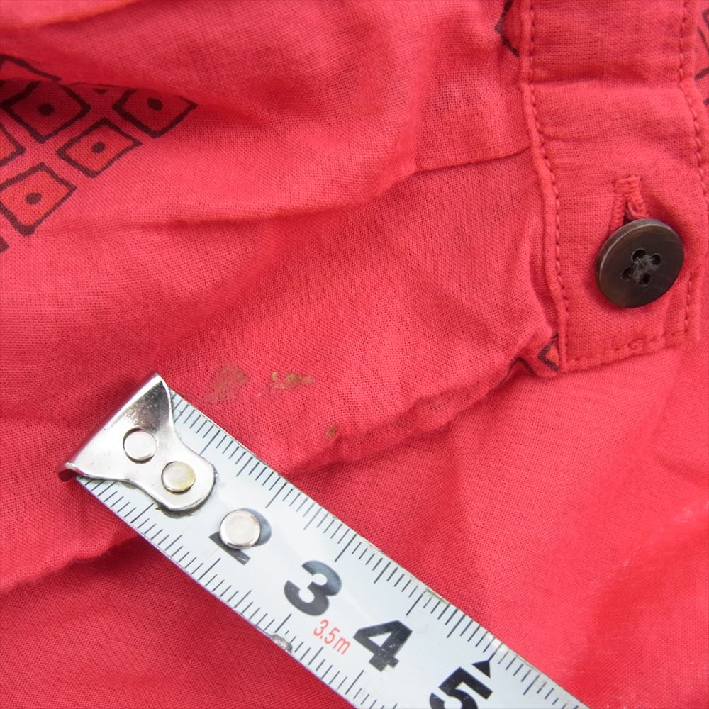 VISVIM ビズビム 0321105017007 WMV LONG SHIRT OP P.W (N.D.) オープンカラー ロング シャツ 長袖 レッド系 .00【中古】