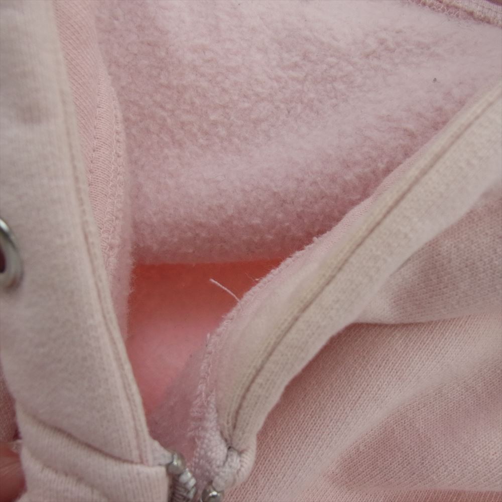 Supreme シュプリーム 17AW Small Box Zip Up Sweatshirt スモール ボックスロゴ ジップアップ スウェットシャツ フーディー パーカー ピンク系 L【中古】