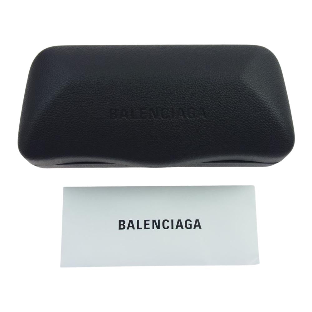BALENCIAGA バレンシアガ BB0229S BAT RECTANGLE サングラス アイウェア ブラック系 XL 59□20-125【極上美品】【中古】