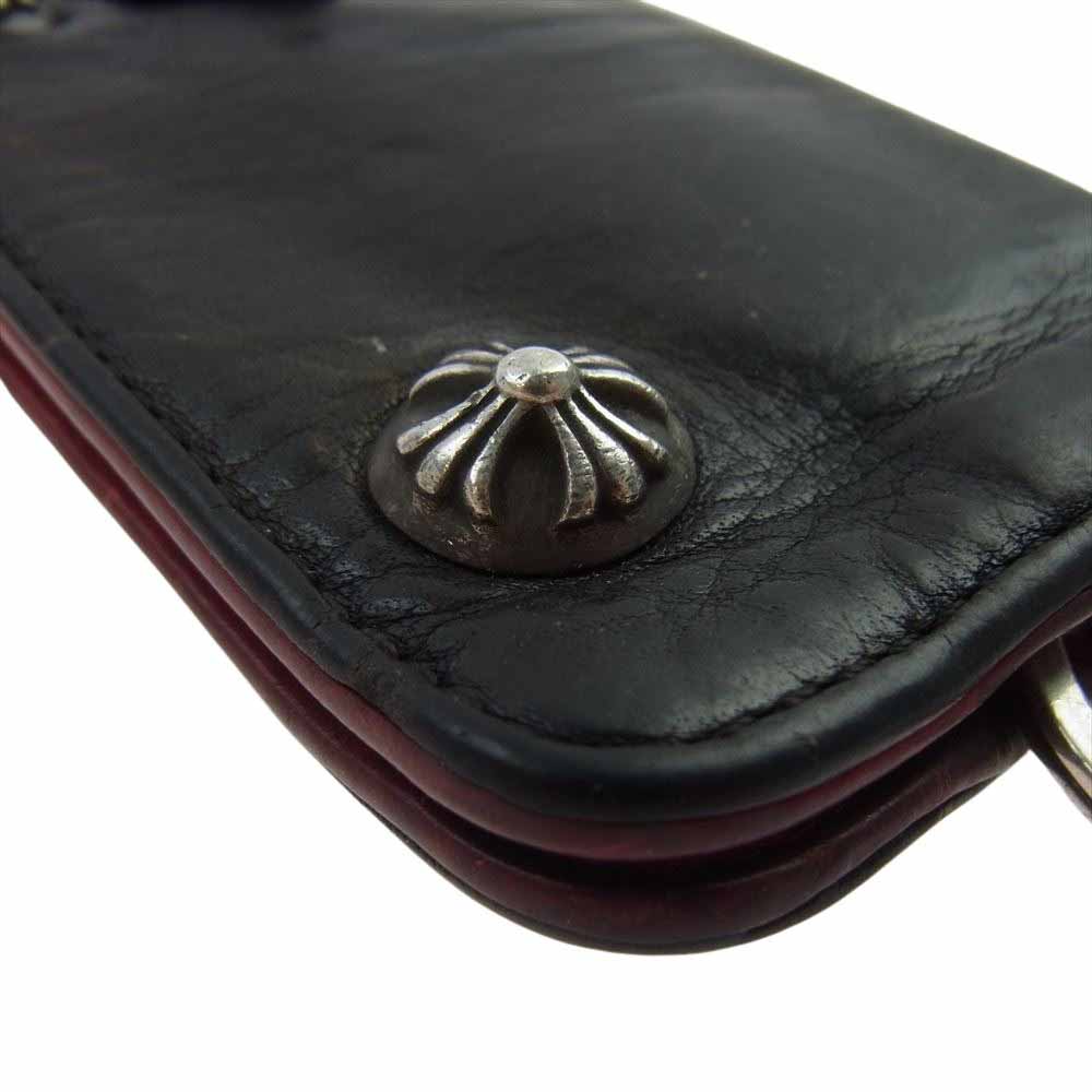 CHROME HEARTS クロムハーツ(原本無) KEY CASE クロスボール ボタン キーケース ブラック系【中古】