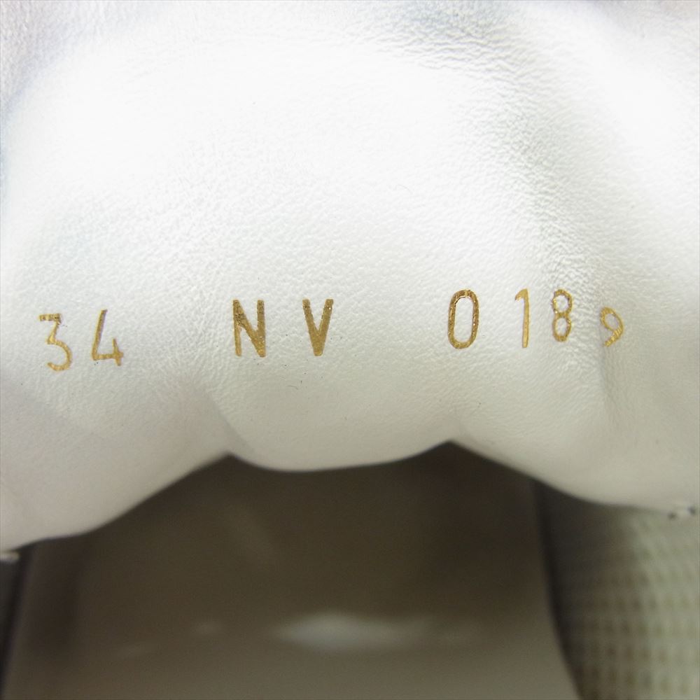 LOUIS VUITTON ルイ・ヴィトン 1A4WOU Run Away Sneaker ランアウェイ ライン スニーカー Monogram モノグラム デニム切替 ホワイト系 ライトブルー系 34【中古】