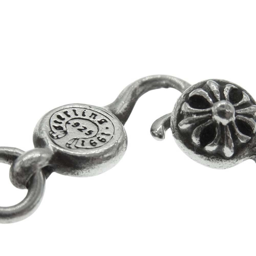 CHROME HEARTS クロムハーツ(原本無) #1 CRSBL CHN SML CH CRS クロスボールチェーン スモールCHクロス ネックレス シルバー系【中古】