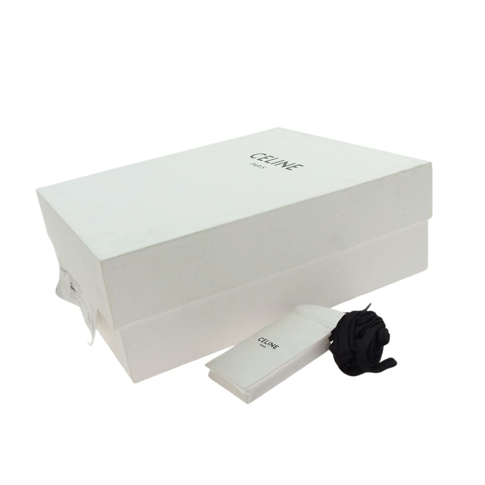 CELINE セリーヌ 22SS TRAINER CT-01 HIGH TOP トレーナー ハイ トップ ハイカット スニーカー ブラック系 レッド系 ホワイト系 40【新古品】【未使用】【中古】