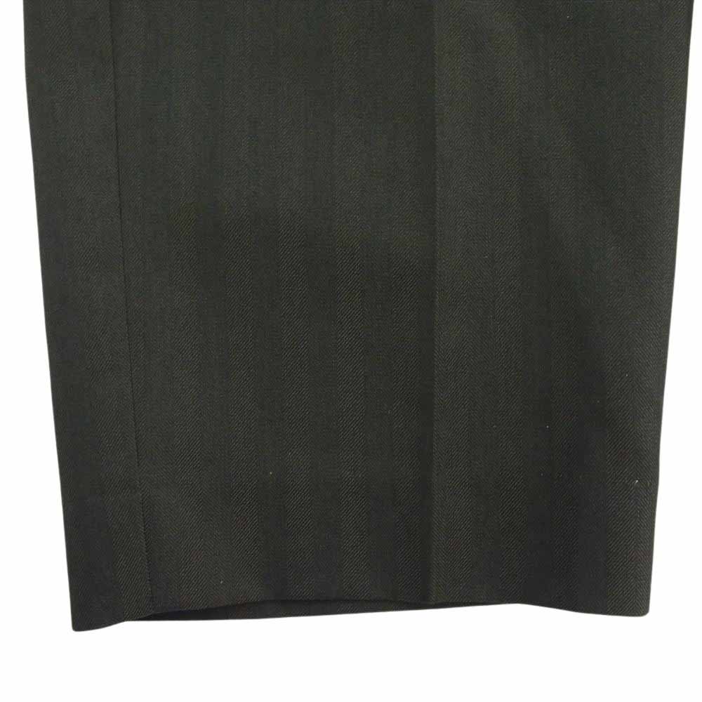 TOGA トーガ TV22-FI346 VIRILIS サスペンダー ストライプ ボトム パンツ ダークカーキ系 44【美品】【中古】