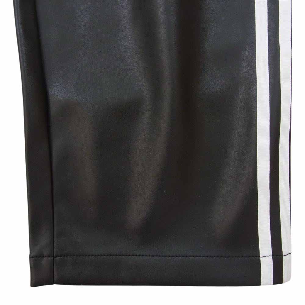 adidas アディダス IZ4038 フェイクレザー アディカラー スリーストライプス ファイヤー バード トラック パンツ ブラック系 2XL【極上美品】【中古】