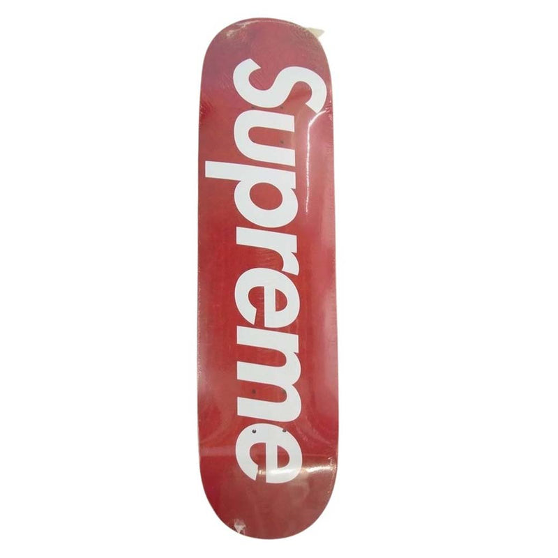 Supreme シュプリーム 08AW Stained Logo Deck ロゴ スケートボード デッキ レッド系【美品】【中古】