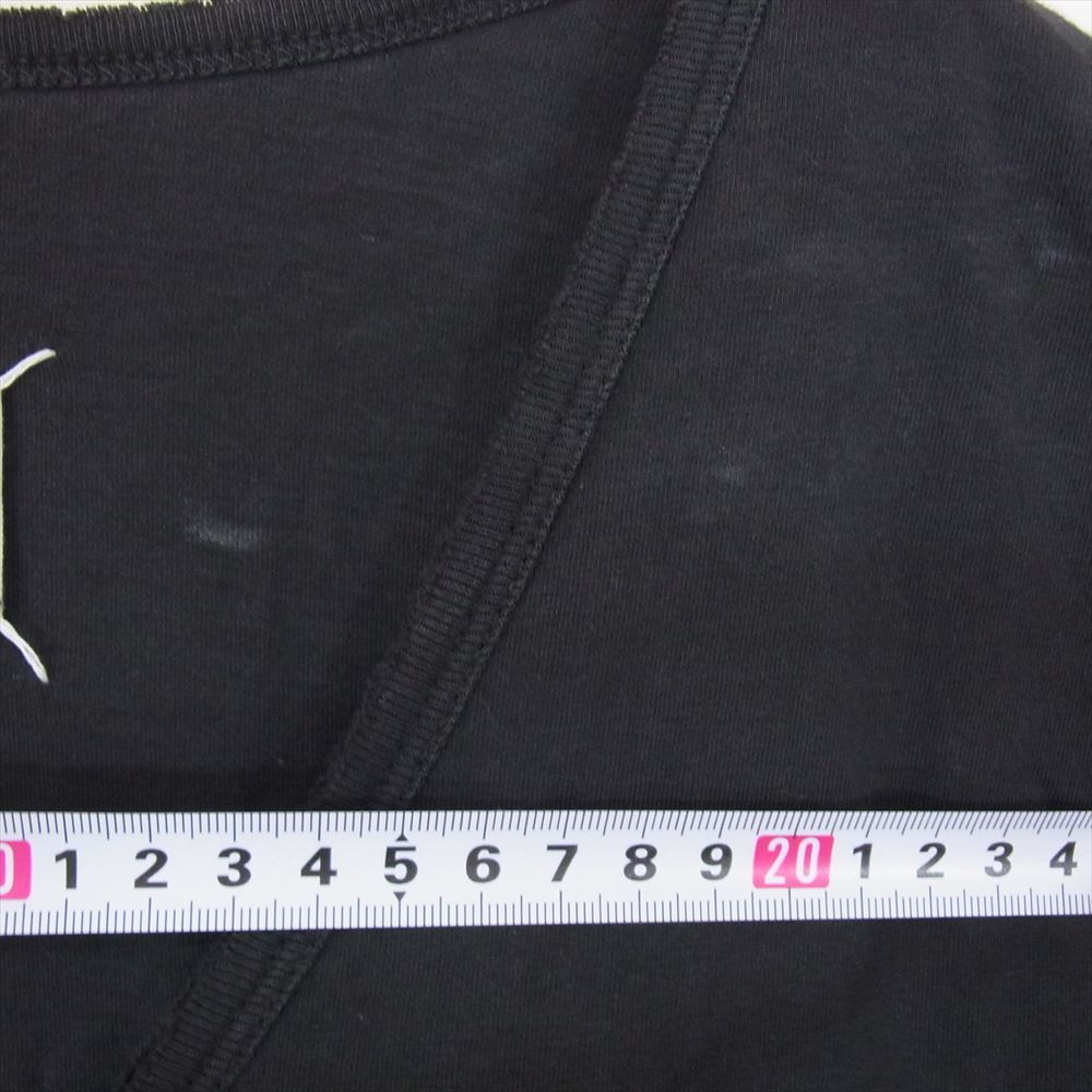 MAISON MARGIELA メゾンマルジェラ 18AW S50GC0517 ダメージ加工 Vネック 半袖 Tシャツ カットソー ブラック系 48【中古】