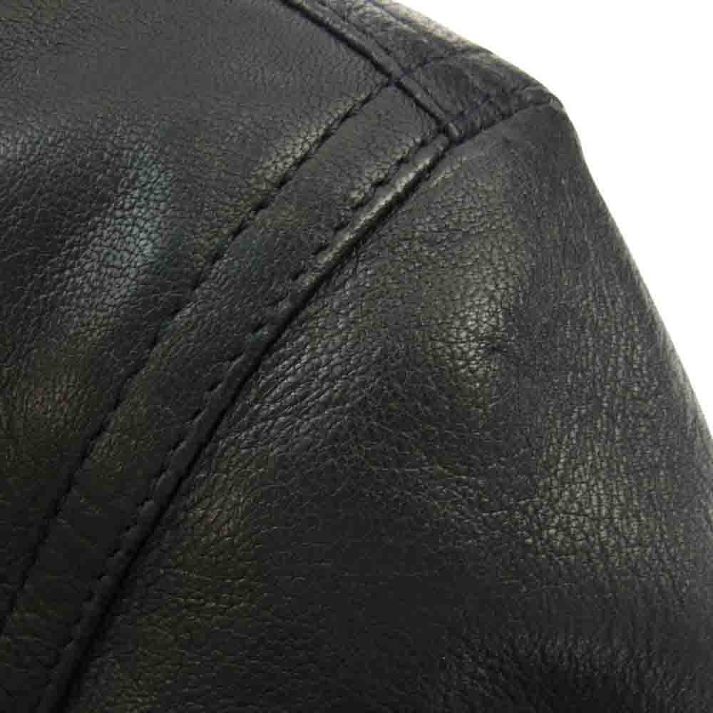 Rick Owens リックオウエンス 23AW RU02C7789-LNV LUXOR期 leather bomber jacket レザー ボンバー ジャケット ブラック系 US 42【中古】