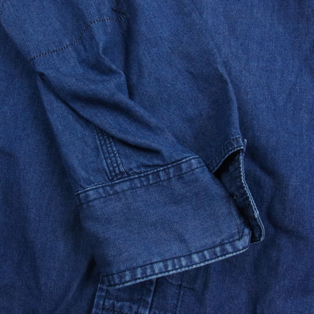 Engineered Garments エンジニアードガーメンツ USA製 デニム ワーク 長袖 シャツ インディゴブルー系 S【中古】