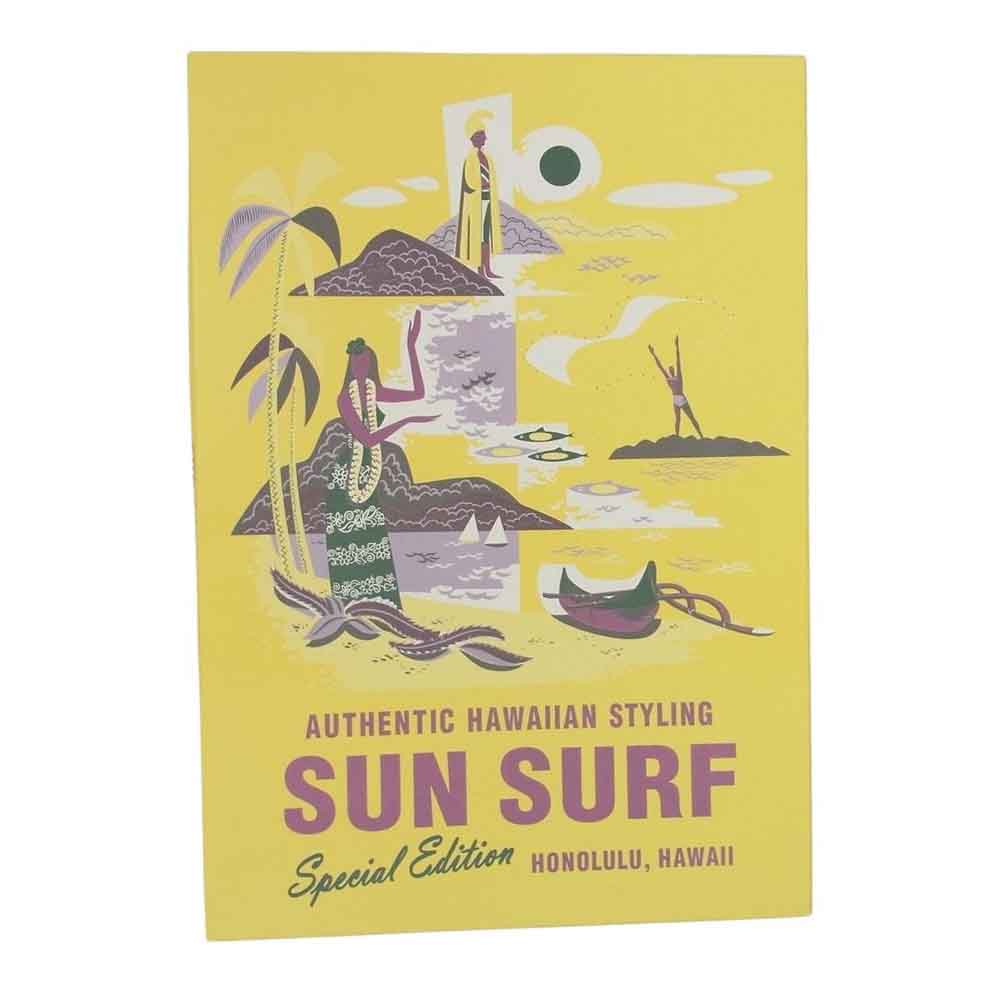 SUN SURF サンサーフ SS38679 SPECIAL THE CRY OF CRANE 総柄 半袖 レーヨン アロハ シャツ ホワイト系 L【美品】【中古】