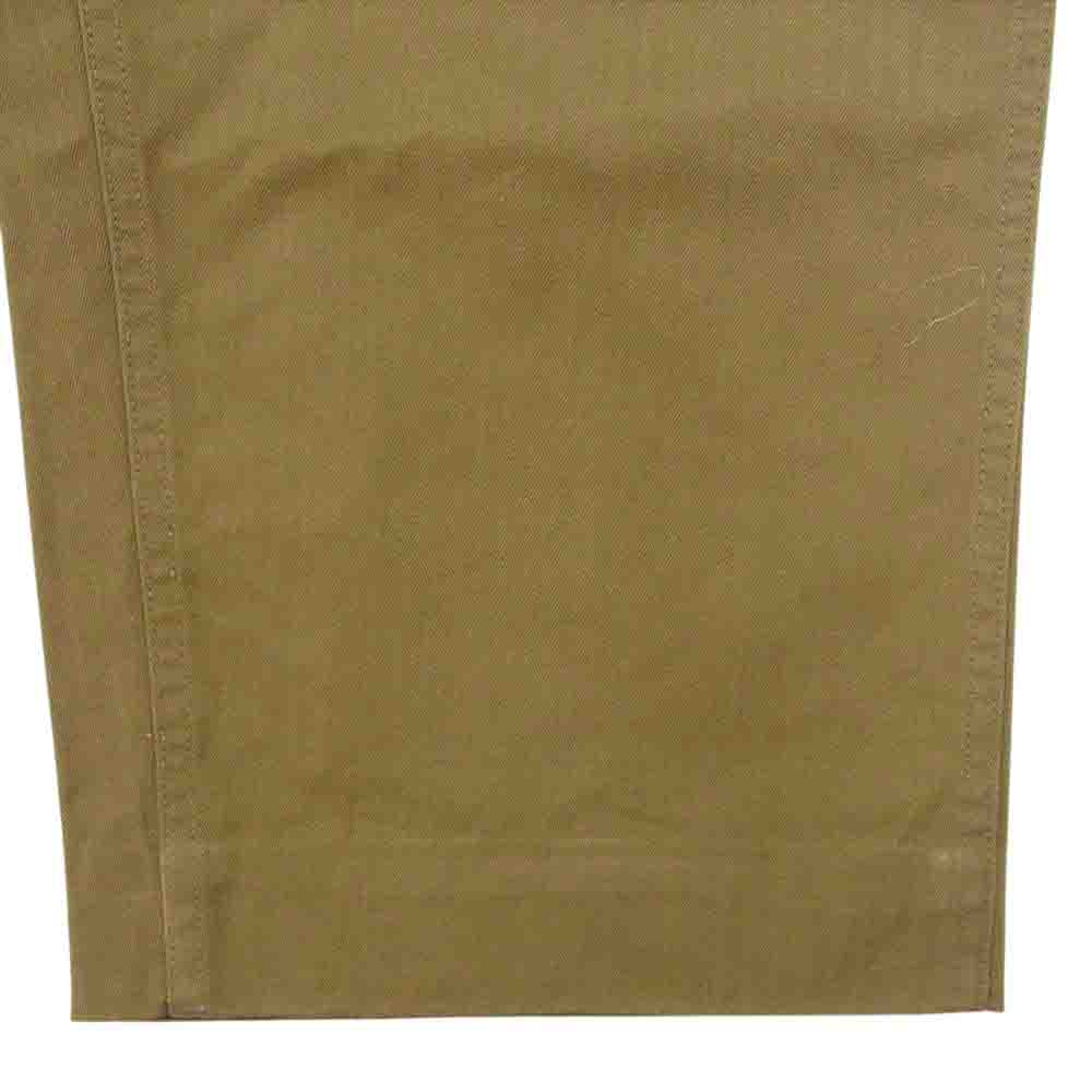 ブッチャープロダクツ MILITARY CHINO ヘリンボーン ボタンフライ ミリタリー チノ パンツ カーキ系 36【中古】