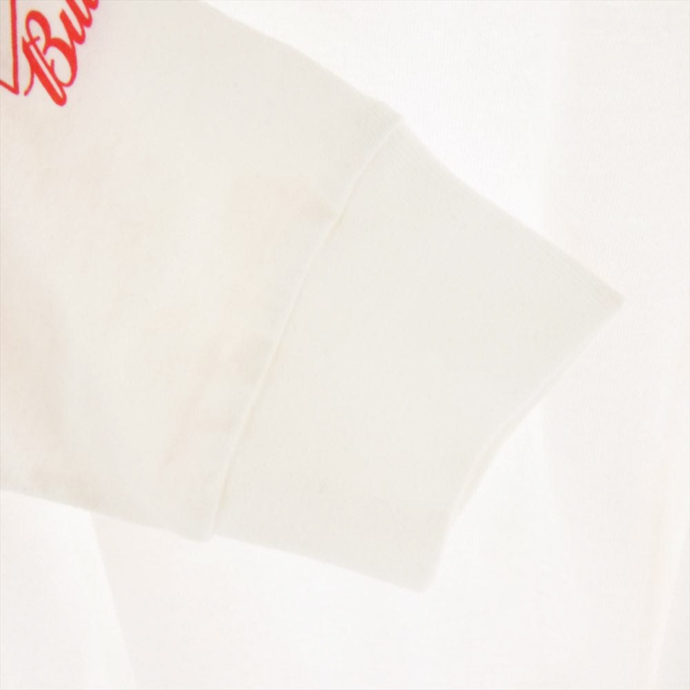 ウェイステッド ユース x Budweiser Long Sleeve T-shirt #1 TEE バドワイザー ロング スリーブ 長袖 Tシャツ ホワイト系 XL【中古】