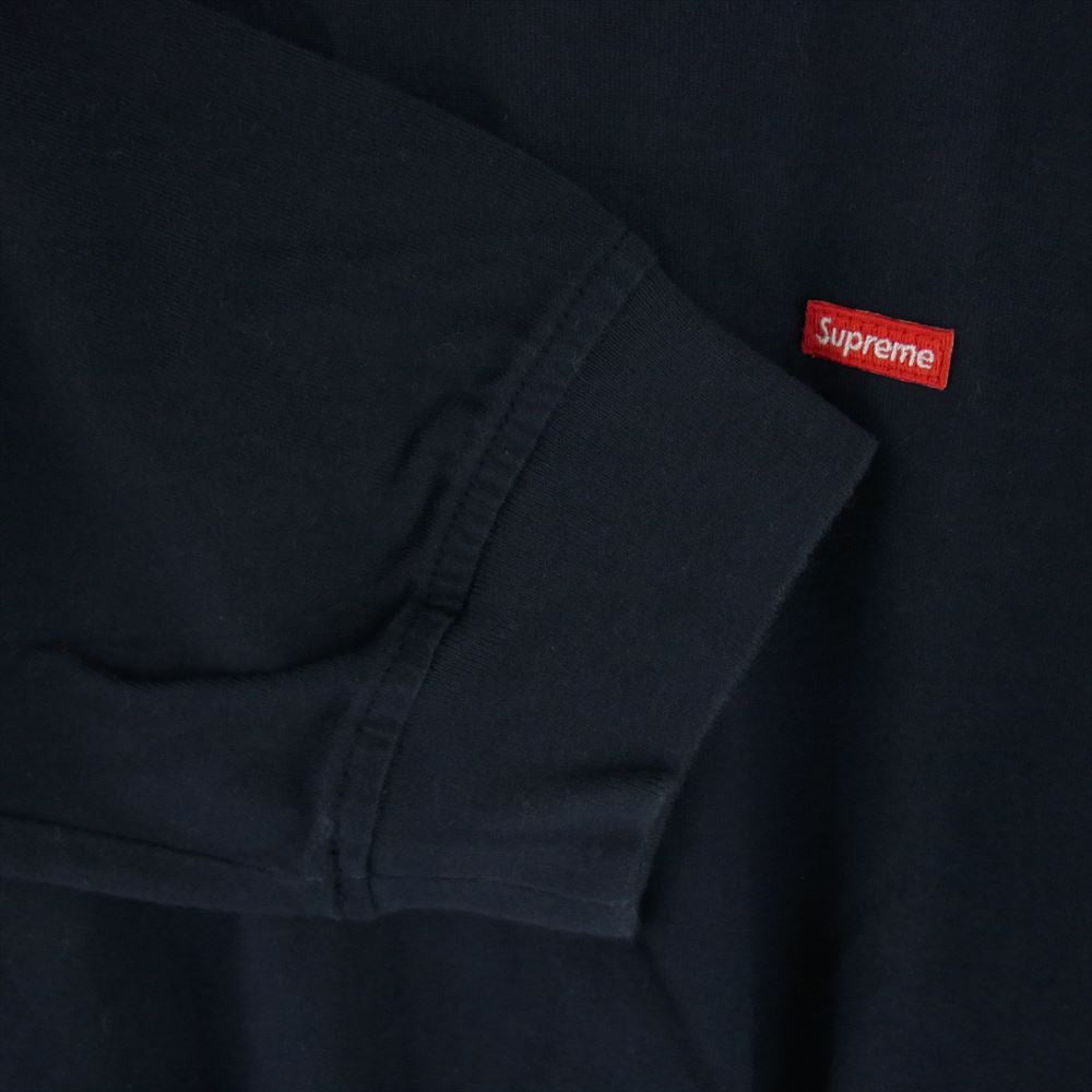Supreme シュプリーム SMALL BOX LOGO L/S スモールボックス ロゴ ロングスリーブ Tシャツ 半袖 ネイビー ネイビー系 L【中古】