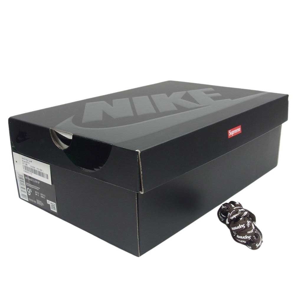 Supreme シュプリーム × NIKE ナイキ CU9225-200 Air Force 1 Low エアフォース ワン Baroque Brown ローカット スニーカー ブラウン系 27.5cm【新古品】【未使用】【中古】