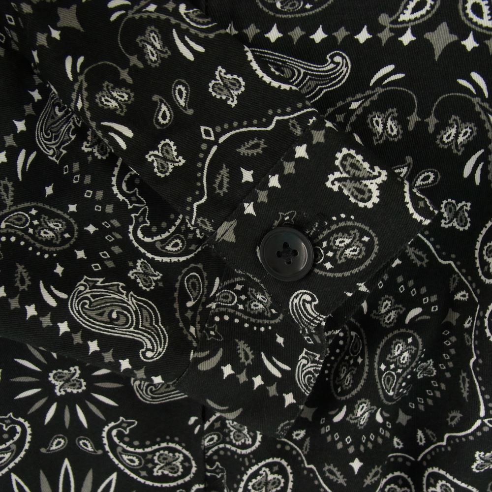 クックマン Delivery Jacket Paisley デリバリー ジャケット ペイズリー ブラック系 L【中古】