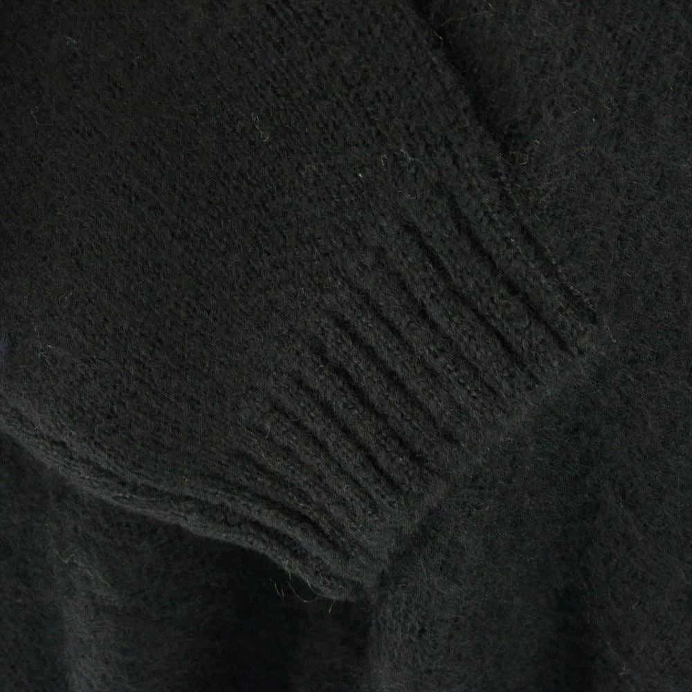 タウンクラフト 23AW PENNEY'S ペニーズ SHAGGY SOLID CARDIGAN シャギー ソリッド アクリル モヘア カーディガン ブラック ブラック系 M【極上美品】【中古】