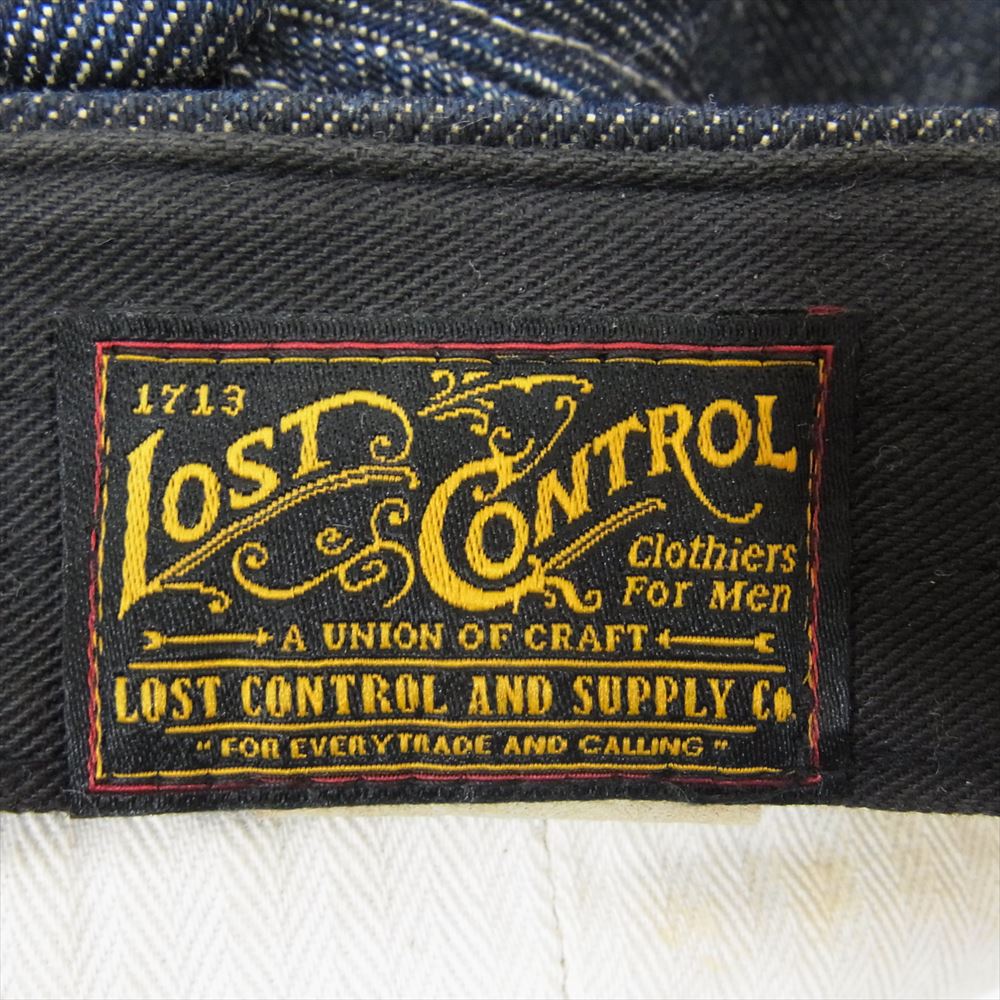 LOST CONTROL ロストコントロール デニム ワークキャップ インディゴブルー系【中古】