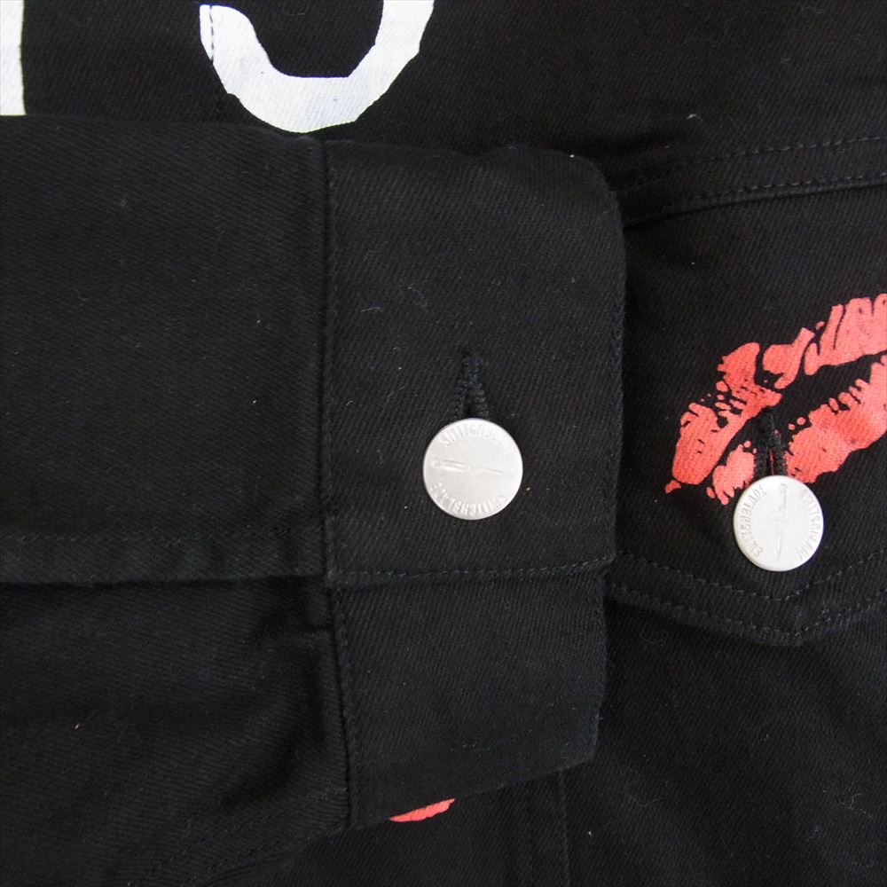 スイッチ ブレード 1001302 GRAPHIC PRINT DENIM JKT BLACK グラフィック プリント デニムジャケット ブラック系 L【中古】