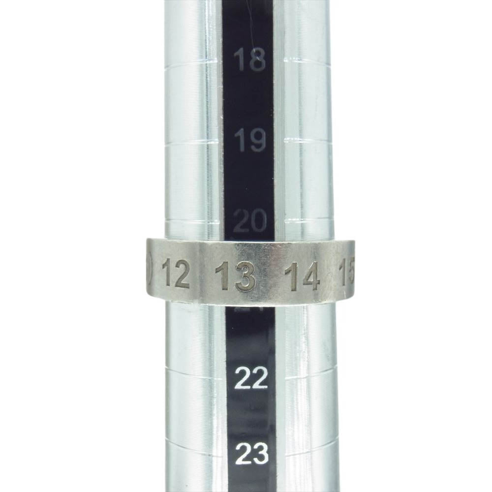 MAISON MARGIELA メゾンマルジェラ ロゴ ナンバーリング SV925 シルバー リング シルバー系 21号【中古】