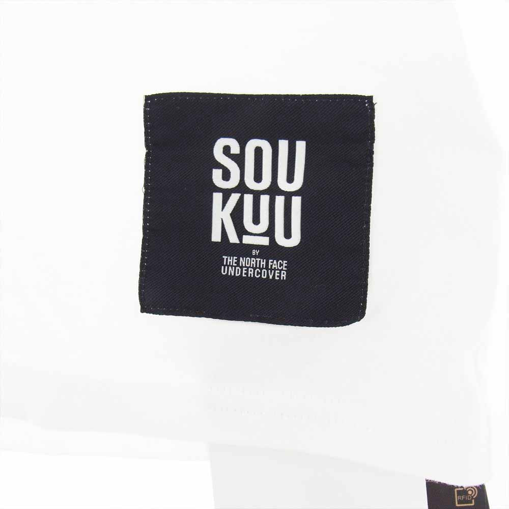 UNDERCOVER アンダーカバー 24SS NS1D3801 × THE NORTH FACE SOUKUU Hike Technical Graphic Tee ノースフェイス 半袖 Tシャツ ホワイト系 M【美品】【中古】